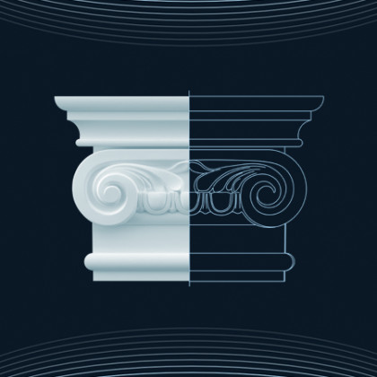 Pilaster Column Ionic Capital
