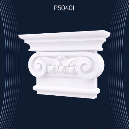 Coloane Pilastri din Poliuretan cu Capitel Ionic P5040I - Detalii Elegante în Designul Arhitectural și Idei de Decor