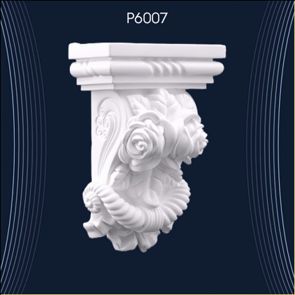 P6007 Poliuretan Consola Modele Poliuretan Brachet P6007 Producție: Control Riguros al Calității Modele Decorative Design și Idei de Decorațiuni