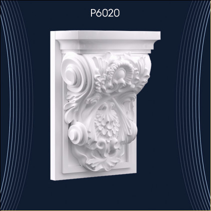 P6020 Poliuretan Consola Modele Poliuretan Corbel P6020: Eleganță și Stil în Designul Decorului - Modele și Idei de Decorație cu Poliuretan Konsol P6020