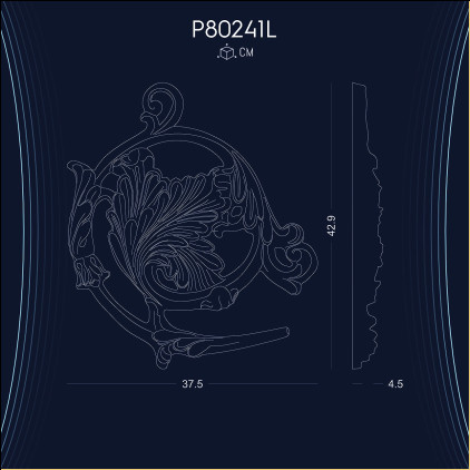 Investiți în Decorul de Perete din Poliuretan P80241L - Rafinament și Stil în Modele de Decorație Design și Idei Inspiratoare