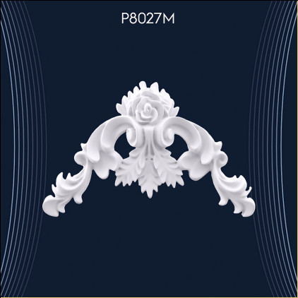 Decorațiuni Elegante din Poliuretan P8027M - Modele și Idei de Design pentru Ornamente de Perete din Poliuretan