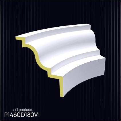 Decorațiuni Arcuite din Poliuretan pentru Ferestre P1460D180VI - Modele și Idei de Design pentru Arcade Decorative din Poliuretan