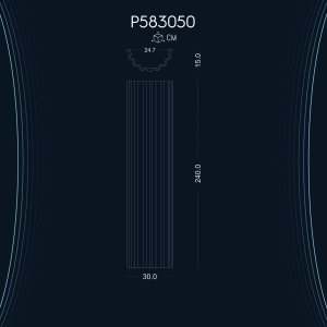 Polyurethane Fluted Columns P583050: Elegance and Versatility in Architecture Decoration Models Design and Ideas