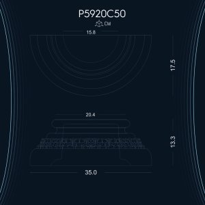 Poliuretan Baza Colona P5920C50 Elemente de Design Adăugate: Modele Rezistente de Decor pentru Baza Coloanelor Idei de Design și Exemple
