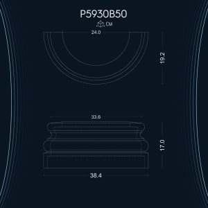 Baza de Coloană din Poliuretan P5930B50 - Eleganță și Rafinament pentru Spații Sofisticate: Idei de Decor și Design în Stiluri Ideale