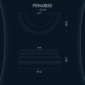 Baza de Coloană din Poliuretan P5940B50 - Avantajele Durabilității și Întreținere Redusă pentru Modele Decorative: Idei de Design și Inspirație