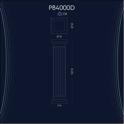 P84000D Coloane decorative  doric, corintic din poliuretan