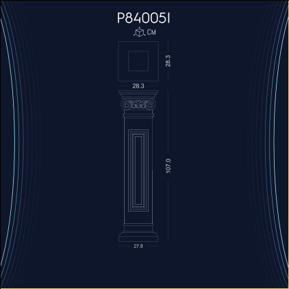 P84005I Coloane decor poliuretan .Produsele noastre nu sunt din polistiren