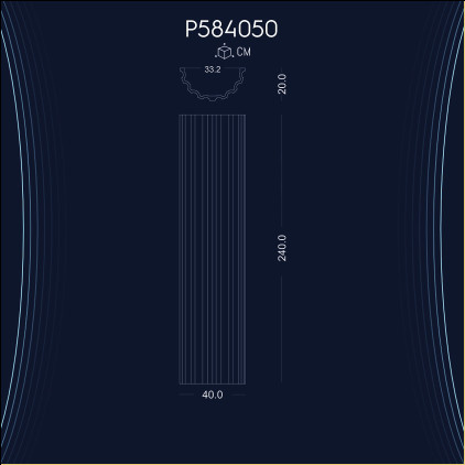P584050 Coloane otomane din poliuretan 