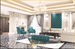 Interior clasic care reflectă eleganța atemporală Perla eleganței În acest proiect, eleganța atemporală este oferită cu estetica uluitoare a designului interior clasic. Eleganța creată în detalii, elementele atent selectate și texturile istorice adaugă o atmosferă fascinantă interioarelor, tavanele înalte, sculptura și decorațiunile magnifice de tavan Spațiul într-o operă de artă. Paleta de culori creează interioare cu tonuri calde și bogate. Acest proiect își propune să ofere o experiență estetică confortabilă și impresionantă, combinând farmecul nostalgic al designului interior clasic cu spațiile moderne. .