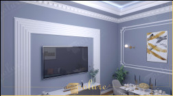 Modele creative de sufragerie pentru interioarele dvs., combinând confortul și estetica Designul interior al camerei de zi creează o atmosferă caldă, combinând confortul și eleganța, paleta de culori ale mobilierului și iluminatul îți fac camera de zi primitoare. Funcționalitatea și detaliile estetice vă permit să trăiți momente plăcute în acest spațiu camera devine un spațiu special care reflectă stilul tău de viață și gusturile personale