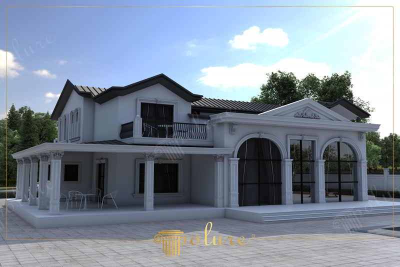Fascinate with Luxury Classic Villa Exterior Designs Beyond Elegance Polyurethane fluted floor models, floor wiper models prices. highlights the potential of luxury classic villa exterior