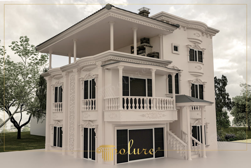 Detalii clasice de acoperiș exterior și pălărie În amenajările exterioare clasice, detaliile acoperișului și pălăriile sunt o parte importantă a caracterului arhitectural. Acoperișurile sunt
