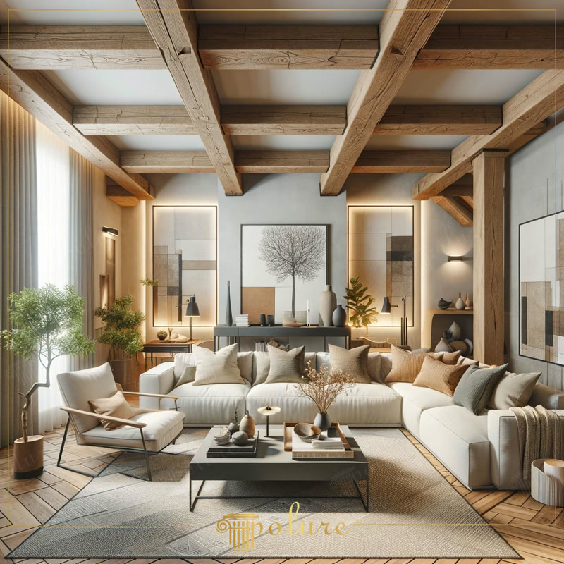 Îmbogățirea decorațiunilor rustice moderne cu grinzi din poliuretan și elemente naturale Decorul rustic modern adauga spatiilor o atmosfera calda si primitoare prin combinarea texturilor naturale si a designului contemporan poate obține u