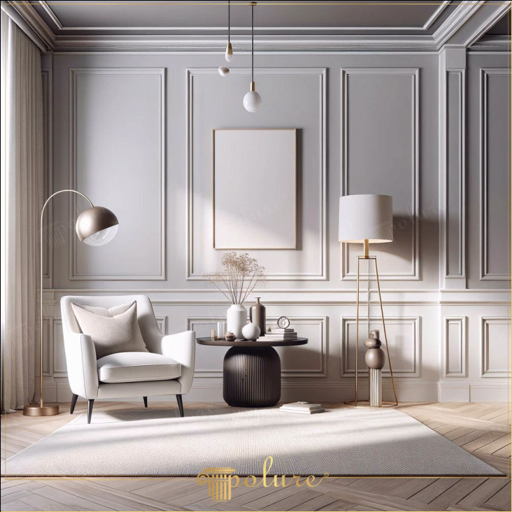 Utilizarea mulurilor de perete și tavan în camera de zi, unde simplitatea și eleganța se întâlnesc Livingul este o zonă specială în care ne relaxăm și ne relaxăm din oboseala vieții de zi cu zi. Livingul prezentat în imagine oferă un exemplu elegant al modului în care utilizarea mulurilor de perete și tavan poate fi în perfectă armonie cu decorul simplu și stilat. Această zonă, dominată de culori neutre, reflectă unicitatea și eleganța vieții simple moderne. Compatibilitatea vizuală a mulurilor de perete și tavan. Sipurile de perete și tavan evidențiază detaliile arhitecturale ale acestui living, adăugând bogăție vizuală și profunzime ale lamelelor se integreaza cu mobilierul si accesoriile moderne, conferind spatiului o atmosfera sofisticata paleta folosită în această cameră de zi ajută interiorul să se simtă spațios și luminos Tonurile neutre ale mulurilor de perete și tavan se îmbină cu mobilierul elegant și oferă un aspect modern și atemporal covorul creează un spațiu de liniște. Selectarea atentă a iluminatului și a accesoriilor. Iluminarea minimalistă și accesoriile decorative susțin estetica generală a camerei, vazele de pe mese și mesele laterale elegante, îmbinând funcționalitatea. design Aceste elemente completează cadrul sofisticat oferit de lamelele de perete și tavan. Acesta completează și adaugă o notă elegantă spațiului mulaje pot face diferența într-un spațiu modern și minimalist Cu aceste idei de design, poți obține o estetică simplă, dar impresionantă atunci când îți creezi propriul living și poți oferi spațiului tău o eleganță atemporală.