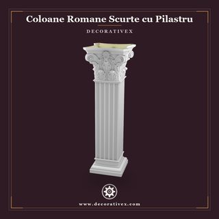 Coloane Romane Scurte cu Pilastru