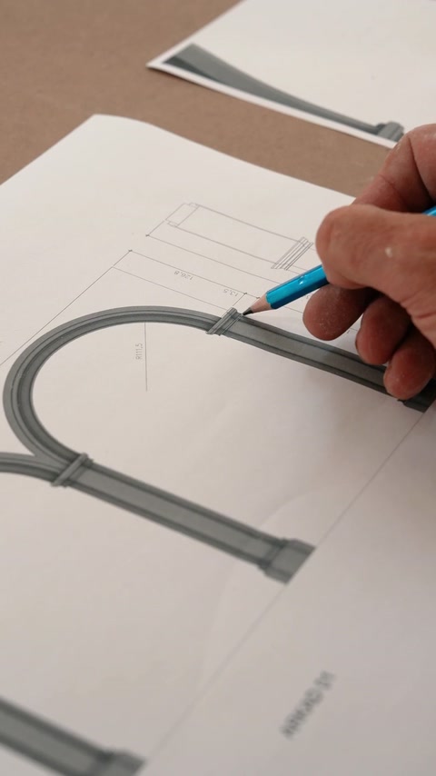 Desenul tehnic al arcului este verificat înaintea realizării modulelor