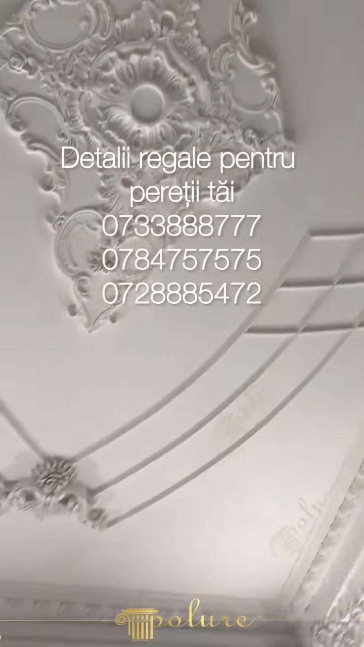 Modele de rozete din poliuretan Polure pentru tavane elegante