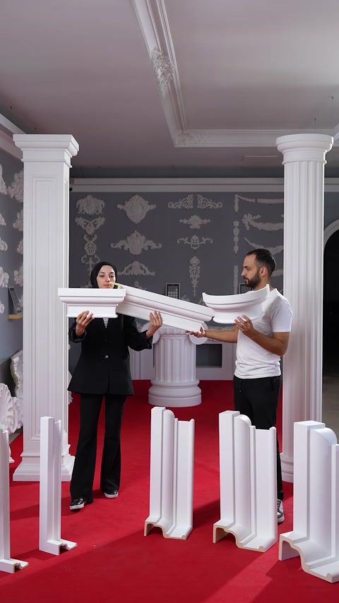 Cum conectăm capitelurile de stâlp cu profilele de ancadrament Polure