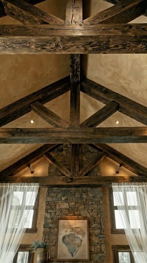 Grinzi decorative din poliuretan cu finisaj de lemn vechi, 13 modele