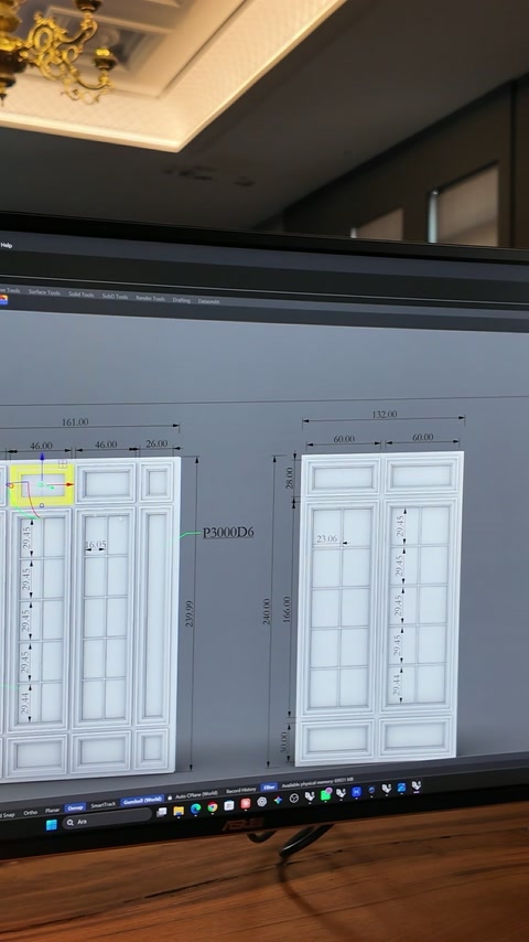 Desenele tehnice compară două configurații decorative cu aspect de fereastră