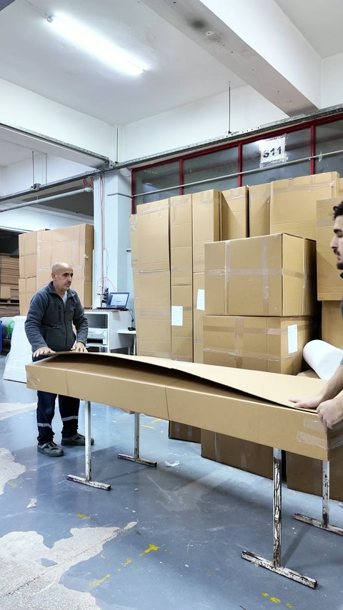 Închiderea ambalajului din carton pentru transportul panoului decorativ