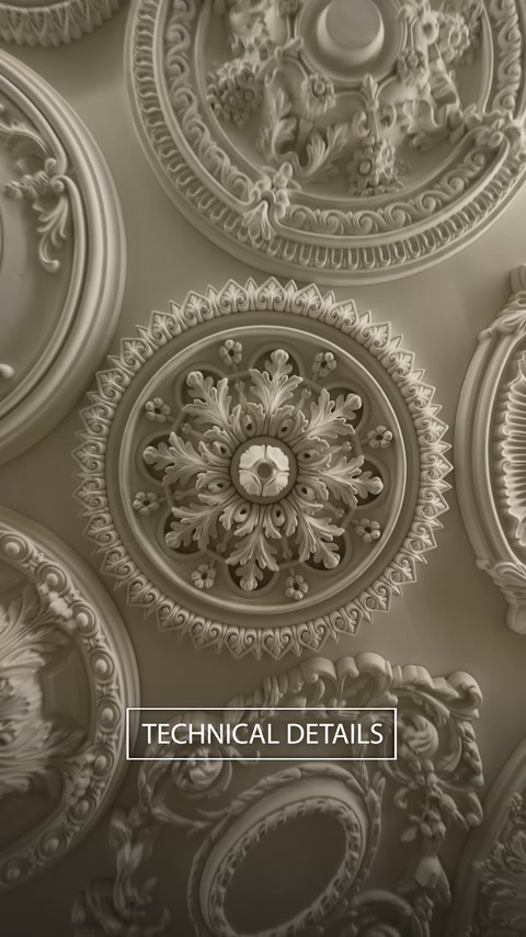 Modele rotunde cu frunze, flori și borduri decorative distincte.