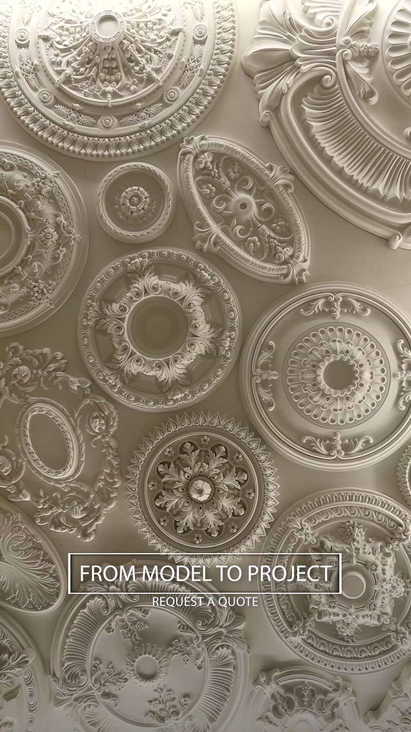 Detaliul care definește tavanul: rozete decorative Polure