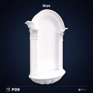 Nisa Decorativa de Perete Poliuretan P09 25x68x107 cm