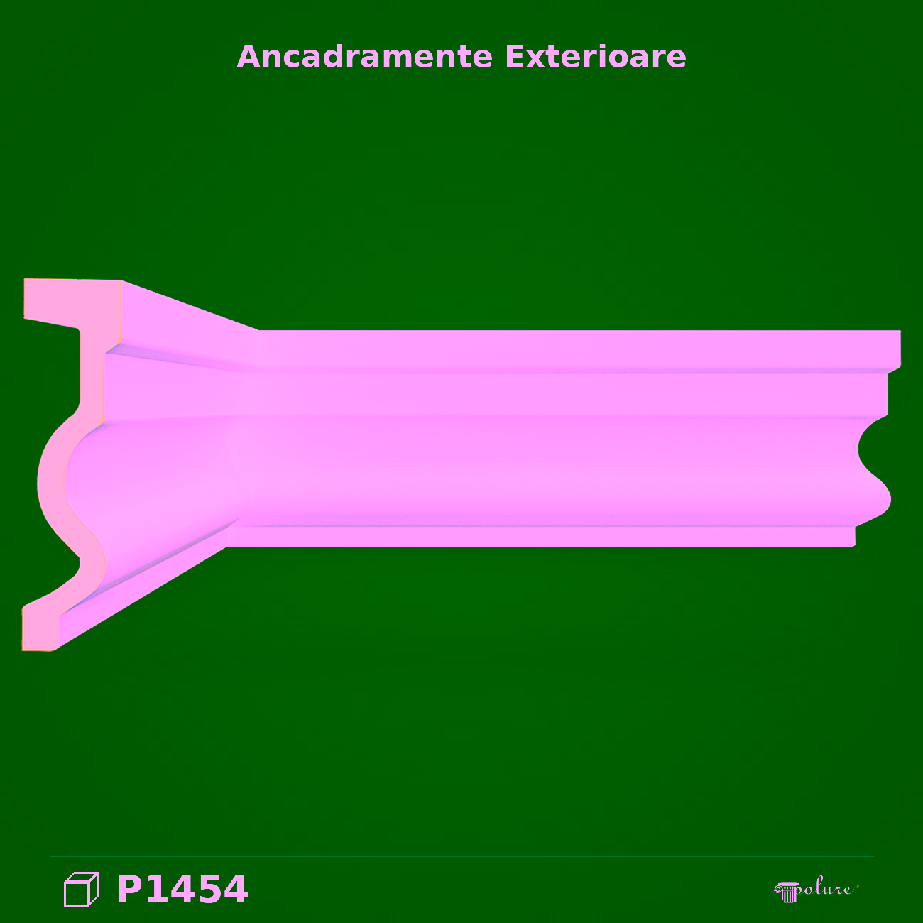 Ancadrament Poliuretanic Clasic pentru Ferestre si Usi 4×16 cm