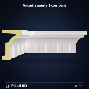 Ancadrament Poliuretanic Profilat cu Stripe Verticale 14x240 cm