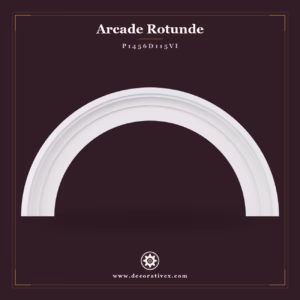 Arcadă Rotundă Curbată din Poliuretan 14x155x78 cm