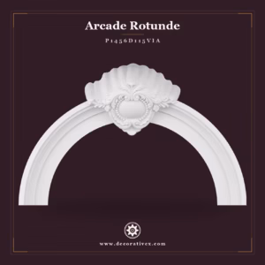 Arcadă Rotundă din Poliuretan 27x155x98 cm Decorativă