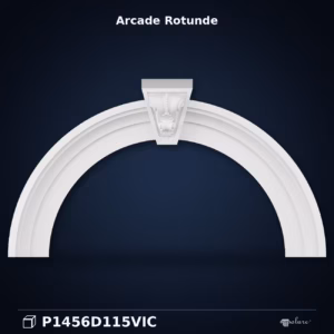 Arcadă Rotunjită din Poliuretan 22x155x87 cm cu Ornament Central
