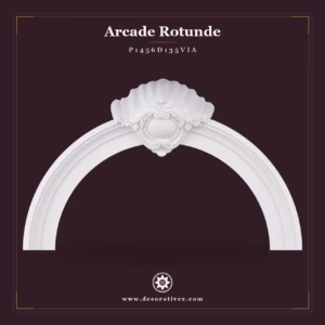 Arcadă Rotundă Ornamentală din Poliuretan 27x175x108 cm