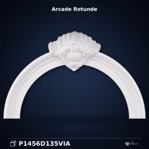 Arcadă Rotundă Ornamentală din Poliuretan 27x175x108 cm