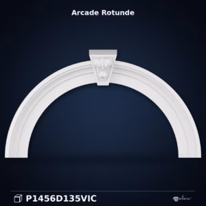 Arcada semicirculara din poliuretan cu cheie de bolta 175x97 cm