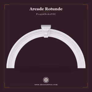 Arcadă Curbată Rotundă din Poliuretan 22x200x110 cm