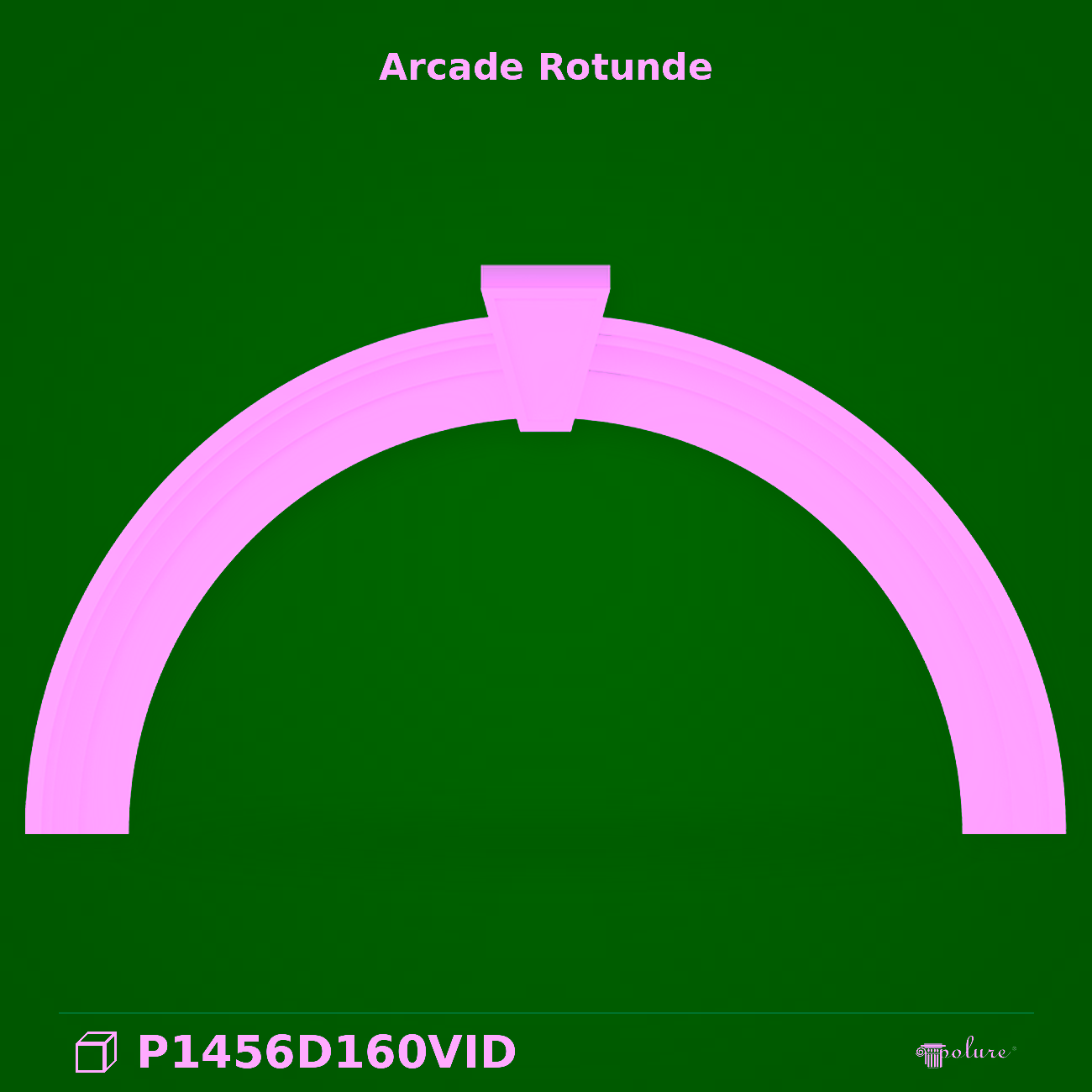 Arc Decorativ Rotund din Poliuretan 17x200x110 cm