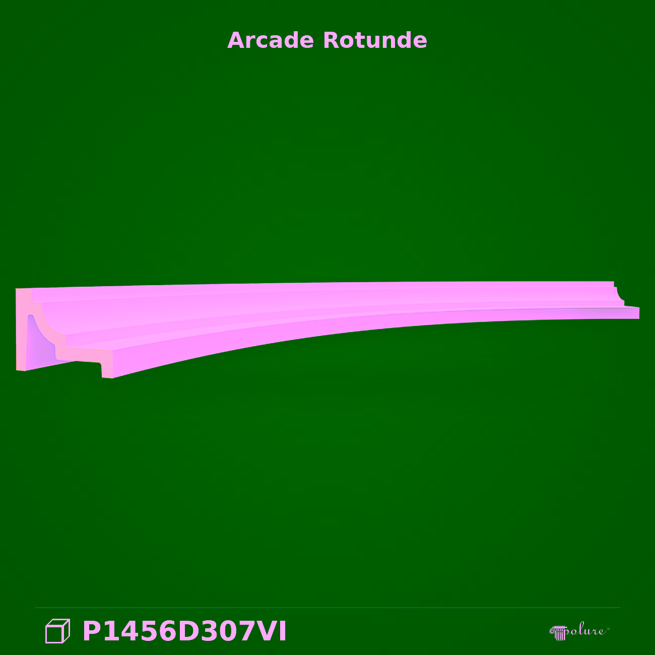 Element Arc Rotund din Poliuretan pentru Uși și Ferestre 49×204 cm