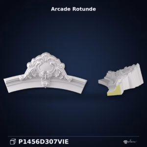 Arcada Decorativa Rotunda din Poliuretan 29x116x58 cm