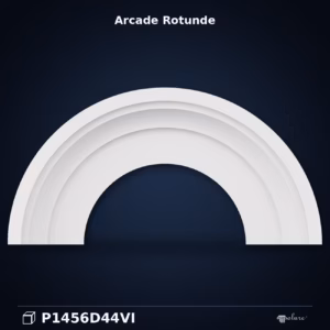 Arcadă Curbată Rotundă din Poliuretan 14x84x42 cm