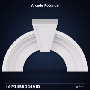 Arc Semicircular din Poliuretan cu Cheie de Boltă 17x84x42 cm