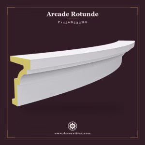 Arcada Decorativa Curbata din Poliuretan 23x145x20 cm