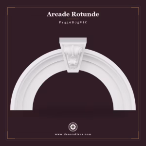 Arcadă Rotunjită din Poliuretan cu Cheie de Boltă 22x115 cm