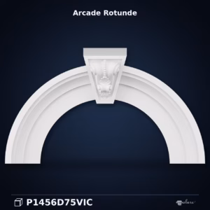 Arcadă Rotunjită din Poliuretan cu Cheie de Boltă 22x115 cm