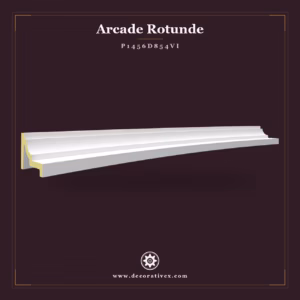 Arcada decorativa din poliuretan rotunjita 14x174 cm