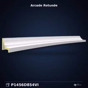 Arcada decorativa din poliuretan rotunjita 14x174 cm