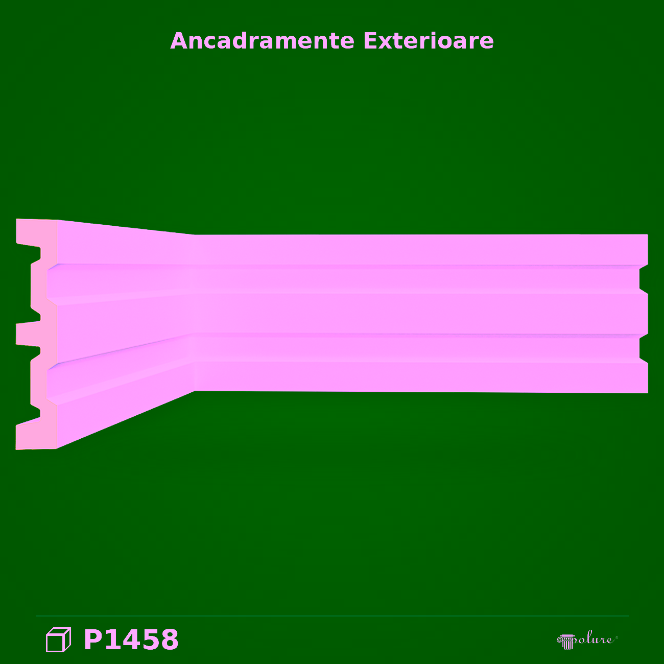 Ancadrament Poliuretan 16 cm Profil Decorativ Usi si Ferestre